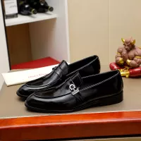 Cheap Salvatore Ferragamo Leather Shoes For Men #1330780 Replica Wholesale [$85.00 USD] [ITEM#1330780] on Replica Salvatore Ferragamo Leather Shoes