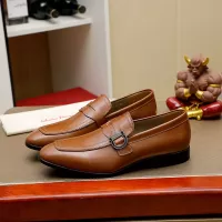 Cheap Salvatore Ferragamo Leather Shoes For Men #1330791 Replica Wholesale [$108.00 USD] [ITEM#1330791] on Replica Salvatore Ferragamo Leather Shoes