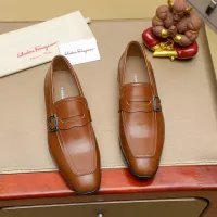 Cheap Salvatore Ferragamo Leather Shoes For Men #1330791 Replica Wholesale [$108.00 USD] [ITEM#1330791] on Replica Salvatore Ferragamo Leather Shoes