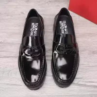Cheap Salvatore Ferragamo Leather Shoes For Men #1330802 Replica Wholesale [$96.00 USD] [ITEM#1330802] on Replica Salvatore Ferragamo Leather Shoes