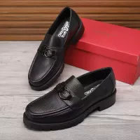 Cheap Salvatore Ferragamo Leather Shoes For Men #1330803 Replica Wholesale [$96.00 USD] [ITEM#1330803] on Replica Salvatore Ferragamo Leather Shoes