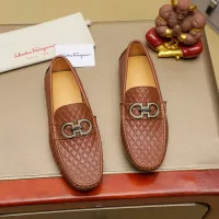 Cheap Salvatore Ferragamo Leather Shoes For Men #1330808 Replica Wholesale [$76.00 USD] [ITEM#1330808] on Replica Salvatore Ferragamo Leather Shoes