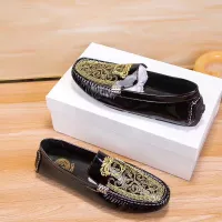 Cheap Versace Leather Shoes For Men #1330826 Replica Wholesale [$72.00 USD] [ITEM#1330826] on Replica Versace Leather Shoes