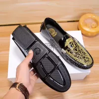 Cheap Versace Leather Shoes For Men #1330826 Replica Wholesale [$72.00 USD] [ITEM#1330826] on Replica Versace Leather Shoes