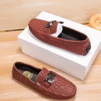 Cheap Versace Leather Shoes For Men #1330827 Replica Wholesale [$76.00 USD] [ITEM#1330827] on Replica Versace Leather Shoes