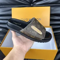 Cheap Louis Vuitton Slippers For Men #1330836 Replica Wholesale [$56.00 USD] [ITEM#1330836] on Replica Louis Vuitton Slippers