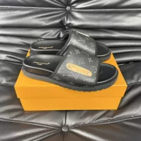 Cheap Louis Vuitton Slippers For Men #1330837 Replica Wholesale [$56.00 USD] [ITEM#1330837] on Replica Louis Vuitton Slippers