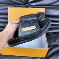 Cheap Louis Vuitton Slippers For Men #1330837 Replica Wholesale [$56.00 USD] [ITEM#1330837] on Replica Louis Vuitton Slippers