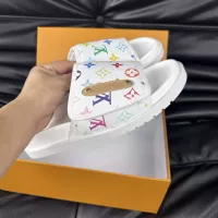 Cheap Louis Vuitton Slippers For Men #1330838 Replica Wholesale [$56.00 USD] [ITEM#1330838] on Replica Louis Vuitton Slippers