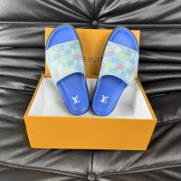 Cheap Louis Vuitton Slippers For Men #1330842 Replica Wholesale [$56.00 USD] [ITEM#1330842] on Replica Louis Vuitton Slippers