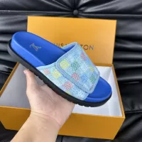 Cheap Louis Vuitton Slippers For Men #1330842 Replica Wholesale [$56.00 USD] [ITEM#1330842] on Replica Louis Vuitton Slippers