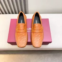 Cheap Salvatore Ferragamo Leather Shoes For Men #1330935 Replica Wholesale [$100.00 USD] [ITEM#1330935] on Replica Salvatore Ferragamo Leather Shoes