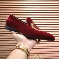 Cheap Versace Leather Shoes For Men #1331027 Replica Wholesale [$85.00 USD] [ITEM#1331027] on Replica Versace Leather Shoes