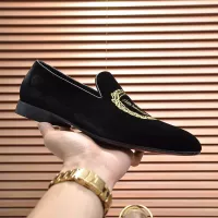 Cheap Versace Leather Shoes For Men #1331028 Replica Wholesale [$85.00 USD] [ITEM#1331028] on Replica Versace Leather Shoes