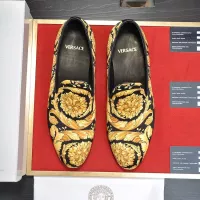 Cheap Versace Leather Shoes For Men #1331033 Replica Wholesale [$85.00 USD] [ITEM#1331033] on Replica Versace Leather Shoes