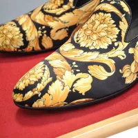 Cheap Versace Leather Shoes For Men #1331033 Replica Wholesale [$85.00 USD] [ITEM#1331033] on Replica Versace Leather Shoes