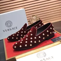 Cheap Versace Leather Shoes For Men #1331034 Replica Wholesale [$88.00 USD] [ITEM#1331034] on Replica Versace Leather Shoes