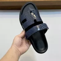 Cheap Hermes Slippers For Men #1331129 Replica Wholesale [$82.00 USD] [ITEM#1331129] on Replica Hermes Slippers