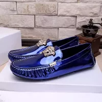Cheap Versace Leather Shoes For Men #1331258 Replica Wholesale [$76.00 USD] [ITEM#1331258] on Replica Versace Leather Shoes
