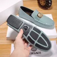 Cheap Versace Leather Shoes For Men #1331265 Replica Wholesale [$76.00 USD] [ITEM#1331265] on Replica Versace Leather Shoes