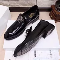 Cheap Versace Leather Shoes For Men #1331266 Replica Wholesale [$85.00 USD] [ITEM#1331266] on Replica Versace Leather Shoes