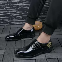 Cheap Versace Leather Shoes For Men #1331282 Replica Wholesale [$85.00 USD] [ITEM#1331282] on Replica Versace Leather Shoes