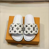 Cheap Louis Vuitton Slippers For Men #1331813 Replica Wholesale [$88.00 USD] [ITEM#1331813] on Replica Louis Vuitton Slippers