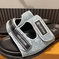Cheap Louis Vuitton Slippers For Men #1331823 Replica Wholesale [$82.00 USD] [ITEM#1331823] on Replica Louis Vuitton Slippers