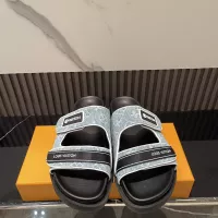 Cheap Louis Vuitton Slippers For Men #1331823 Replica Wholesale [$82.00 USD] [ITEM#1331823] on Replica Louis Vuitton Slippers