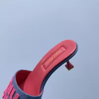 Cheap MIU MIU Slippers For Women #1331973 Replica Wholesale [$85.00 USD] [ITEM#1331973] on Replica MIU MIU Slippers