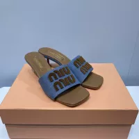 Cheap MIU MIU Slippers For Women #1331974 Replica Wholesale [$85.00 USD] [ITEM#1331974] on Replica MIU MIU Slippers