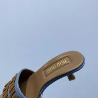 Cheap MIU MIU Slippers For Women #1331974 Replica Wholesale [$85.00 USD] [ITEM#1331974] on Replica MIU MIU Slippers