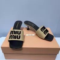 Cheap MIU MIU Slippers For Women #1331976 Replica Wholesale [$85.00 USD] [ITEM#1331976] on Replica MIU MIU Slippers