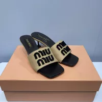 Cheap MIU MIU Slippers For Women #1331976 Replica Wholesale [$85.00 USD] [ITEM#1331976] on Replica MIU MIU Slippers