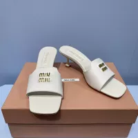 Cheap MIU MIU Slippers For Women #1331977 Replica Wholesale [$85.00 USD] [ITEM#1331977] on Replica MIU MIU Slippers