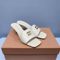 Cheap MIU MIU Slippers For Women #1331977 Replica Wholesale [$85.00 USD] [ITEM#1331977] on Replica MIU MIU Slippers