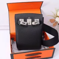 Cheap Hermes AAA Quality Messenger Bags In Black For Unisex #1332198 Replica Wholesale [$222.00 USD] [ITEM#1332198] on Replica Hermes AAA Quality Messenger Bags