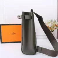 Cheap Hermes AAA Quality Messenger Bags In Gray For Unisex #1332200 Replica Wholesale [$251.24 USD] [ITEM#1332200] on Replica Hermes AAA Quality Messenger Bags