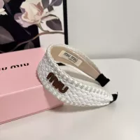Cheap MIU MIU Headband For Women #1332216 Replica Wholesale [$29.00 USD] [ITEM#1332216] on Replica MIU MIU Headband