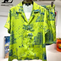 Cheap Louis Vuitton LV Tracksuits Short Sleeved For Men #1333396 Replica Wholesale [$76.00 USD] [ITEM#1333396] on Replica Louis Vuitton LV Tracksuits