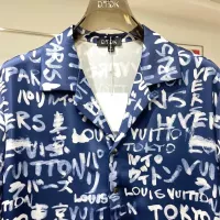 Cheap Louis Vuitton LV Tracksuits Short Sleeved For Men #1333398 Replica Wholesale [$76.00 USD] [ITEM#1333398] on Replica Louis Vuitton LV Tracksuits