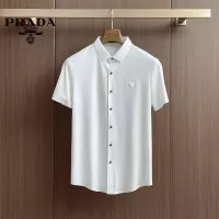 Cheap Prada Shirts Short Sleeved For Men #1333426 Replica Wholesale [$52.00 USD] [ITEM#1333426] on Replica Prada Shirts