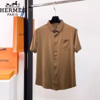Cheap Hermes Shirts Short Sleeved For Men #1333501 Replica Wholesale [$52.00 USD] [ITEM#1333501] on Replica Hermes Shirts