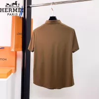 Cheap Hermes Shirts Short Sleeved For Men #1333501 Replica Wholesale [$52.00 USD] [ITEM#1333501] on Replica Hermes Shirts