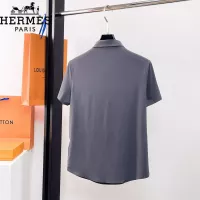 Cheap Hermes Shirts Short Sleeved For Men #1333502 Replica Wholesale [$52.00 USD] [ITEM#1333502] on Replica Hermes Shirts
