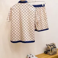 Cheap Gucci Tracksuits Short Sleeved For Men #1333571 Replica Wholesale [$64.00 USD] [ITEM#1333571] on Replica Gucci Tracksuits