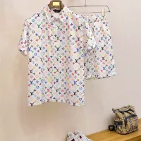 Cheap Louis Vuitton LV Tracksuits Short Sleeved For Men #1333597 Replica Wholesale [$64.00 USD] [ITEM#1333597] on Replica Louis Vuitton LV Tracksuits