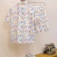 Cheap Louis Vuitton LV Tracksuits Short Sleeved For Men #1333597 Replica Wholesale [$64.00 USD] [ITEM#1333597] on Replica Louis Vuitton LV Tracksuits