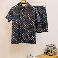 Cheap Louis Vuitton LV Tracksuits Short Sleeved For Men #1333599 Replica Wholesale [$64.00 USD] [ITEM#1333599] on Replica Louis Vuitton LV Tracksuits