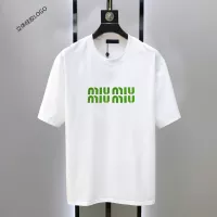 Cheap MIU MIU T-Shirts Short Sleeved For Unisex #1333641 Replica Wholesale [$42.00 USD] [ITEM#1333641] on Replica MIU MIU T-Shirts
